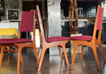 4 RESTORED Danish Mid Century Modern Teak Chairs by Niels Moller 7