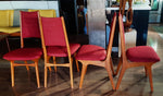 4 RESTORED Danish Mid Century Modern Teak Chairs by Niels Moller 8