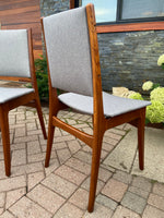 4 REFINISHED Danish Mid Century Modern Teak Chairs 12