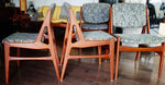 4 RESTORED REUPHOLSTERED in Maharam fabric Danish MCM Teak Chairs by Arne Vodder 4
