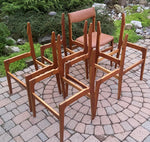 6 REFINISHED Mid Century Modern Teak Chairs by Erik Buch 4