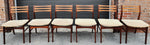 6 RESTORED Danish Mid Century Modern Teak Chairs will be REUPHOLSTERED 3