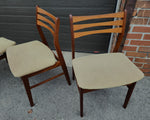 6 RESTORED Danish Mid Century Modern Teak Chairs will be REUPHOLSTERED 6