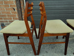 6 RESTORED Danish Mid Century Modern Teak Chairs will be REUPHOLSTERED 9