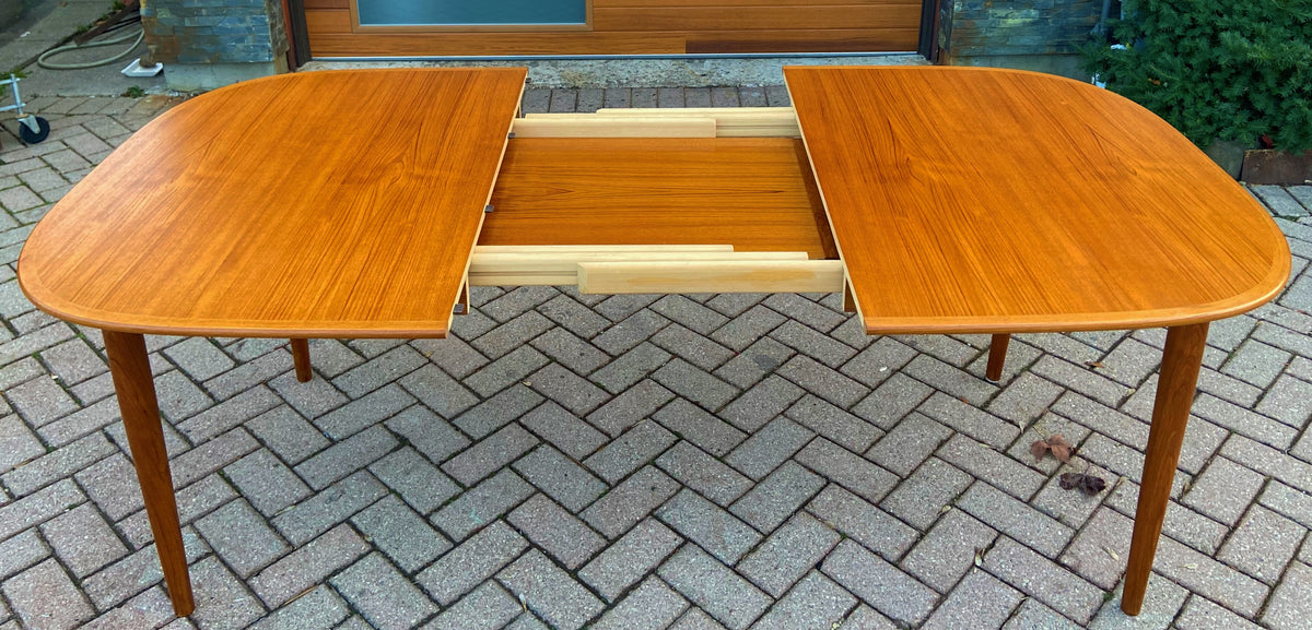 RESTORED Mid Century Modern Teak Table Selfstoring by Skovmand & Andersen, 58-78