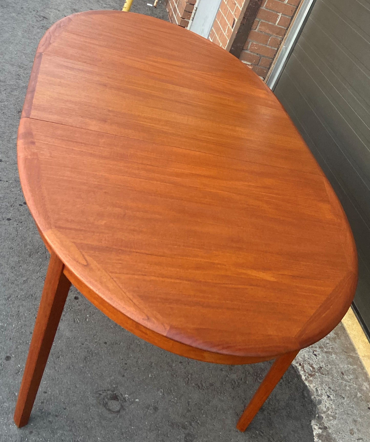 REFINISHED Danish MCM Teak Dining Table w 2 Leaves by A.H.Olsen, PERFECT, 64" - 103"