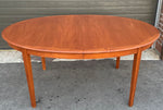 REFINISHED Danish MCM Teak Dining Table w 2 Leaves by A.H.Olsen, PERFECT, 64