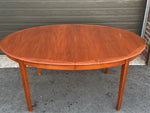 REFINISHED Danish MCM Teak Dining Table w 2 Leaves by A.H.Olsen, PERFECT, 64