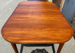 REFINISHED Danish Mid Century Modern Teak Table Extendable Self Storing   57