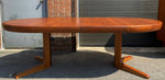 REFINISHED Danish MCM Teak Table w 2 leaves 47