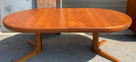 REFINISHED Danish MCM Teak Table w 2 leaves 47