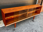 REFINISHED Danish Mid Century Modern Teak Media TV Console, Display or Bookcase 69