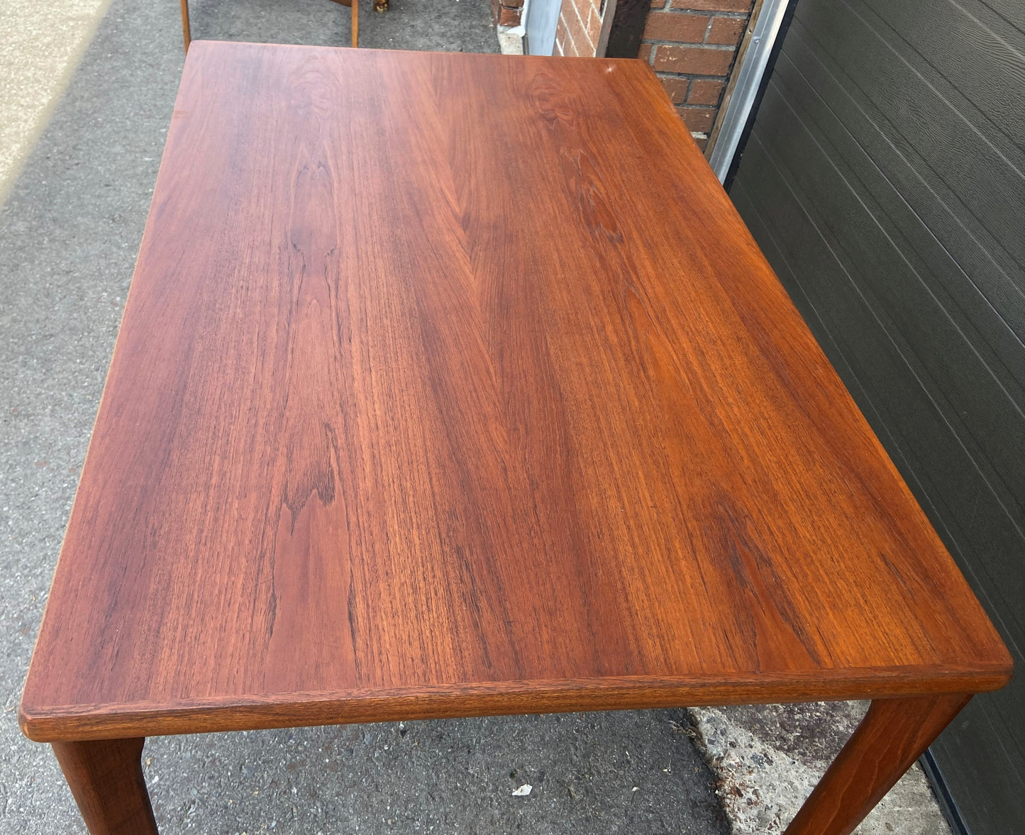 REFINISHED Danish MCM Teak Draw Leaf Table by H. Kjaernulf  51" - 93" Perfect