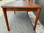 REFINISHED Danish MCM Teak Draw Leaf Table by H. Kjaernulf  51