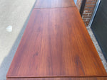 REFINISHED Danish MCM Teak Draw Leaf Table by H. Kjaernulf  51