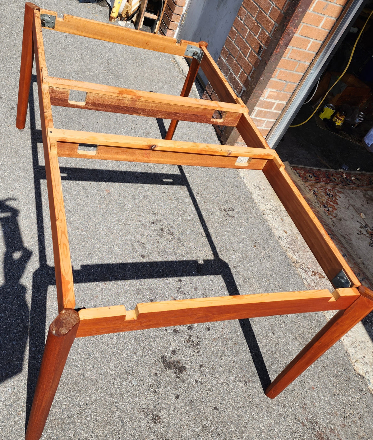 REFINISHED Danish MCM Teak Draw Leaf Table by H. Kjaernulf  68