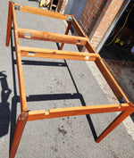 REFINISHED Danish MCM Teak Draw Leaf Table by H. Kjaernulf  68