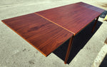 REFINISHED Danish MCM Teak Draw Leaf Table by H. Kjaernulf  68