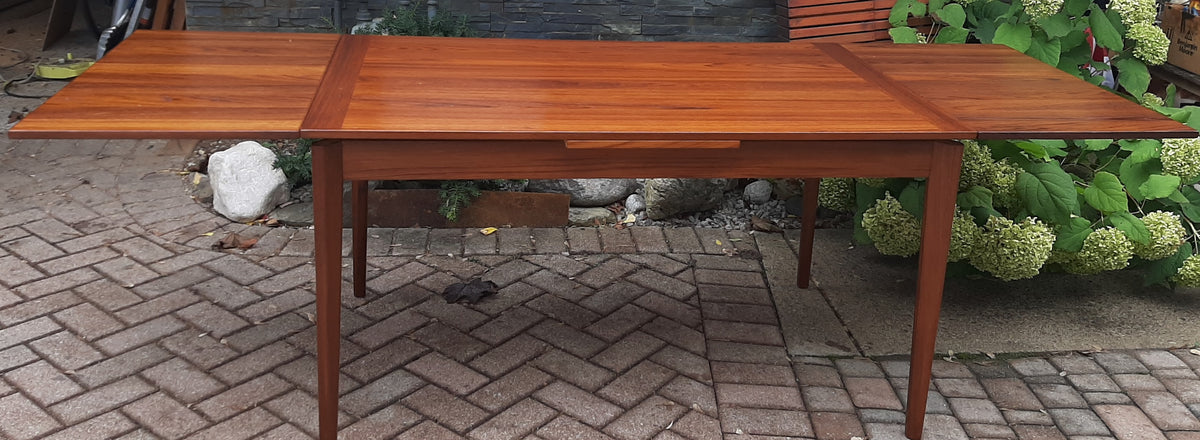 REFINISHED Danish MCM Teak Draw Leaf Table by Vejle Mobelfabrik 53