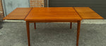 REFINISHED Danish MCM Teak Draw Leaf Table by H. Kjaernulf 47.5