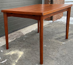 REFINISHED Danish MCM Teak Draw Leaf Table by H. Kjaernulf 47