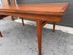 REFINISHED large Danish Mid Century Modern teak table by J. Andersen 65-108
