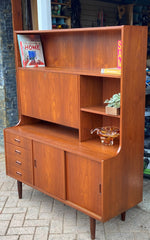 REFINISHED Danish Mid Century Modern teak highboard 48.75