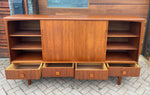 REFINISHED Danish Mid Century Modern Teak Highboard 84