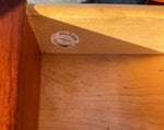 REFINISHED Danish MCM Teak Bed Queen w Floating Nightstands by Falster, PERFECT 10