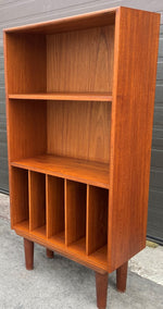 REFINISHED Danish MCM Record Cabinet, compact 8