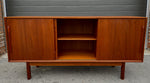 REFINISHED Danish Mid Century Modern Teak Credenza by Kofod Larsen, 60.25