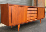 REFINISHED MCM Teak Sideboard Buffet 6 ft , PERFECT 1
