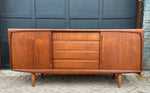 REFINISHED Danish MCM Teak Sideboard attributed to H.P. Hansen, 6 ft 1