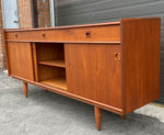 REFINISHED Danish MCM Teak Sideboard Credenza 78.5