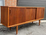 REFINISHED Danish Mid Century Modern Teak Sideboard Narrow, 71
