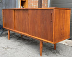 REFINISHED Danish Mid Century Modern Teak Sideboard Narrow, 71