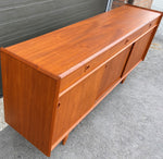 REFINISHED Danish MCM Teak Sideboard Credenza 78.5