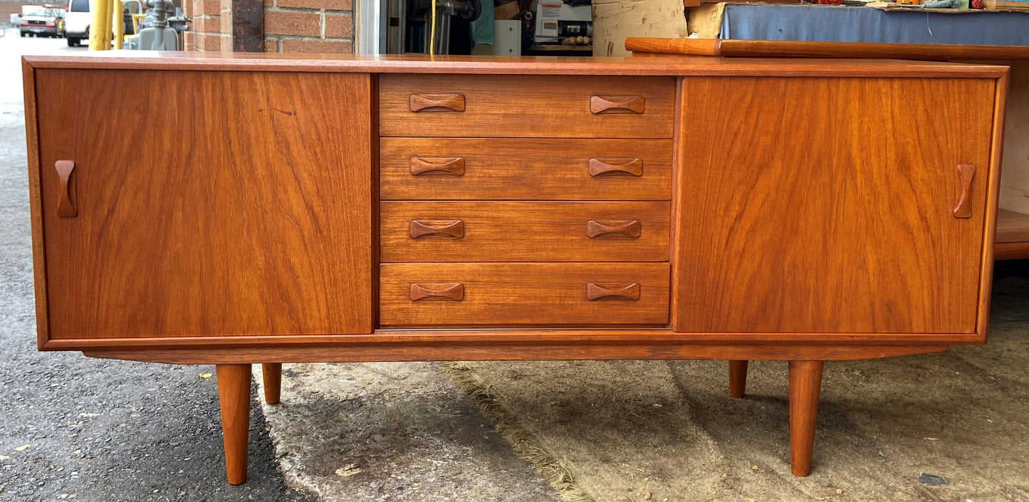 REFINISHED Danish MCM Teak Sideboard by IB Kofod-Larsen for Clausen and Son