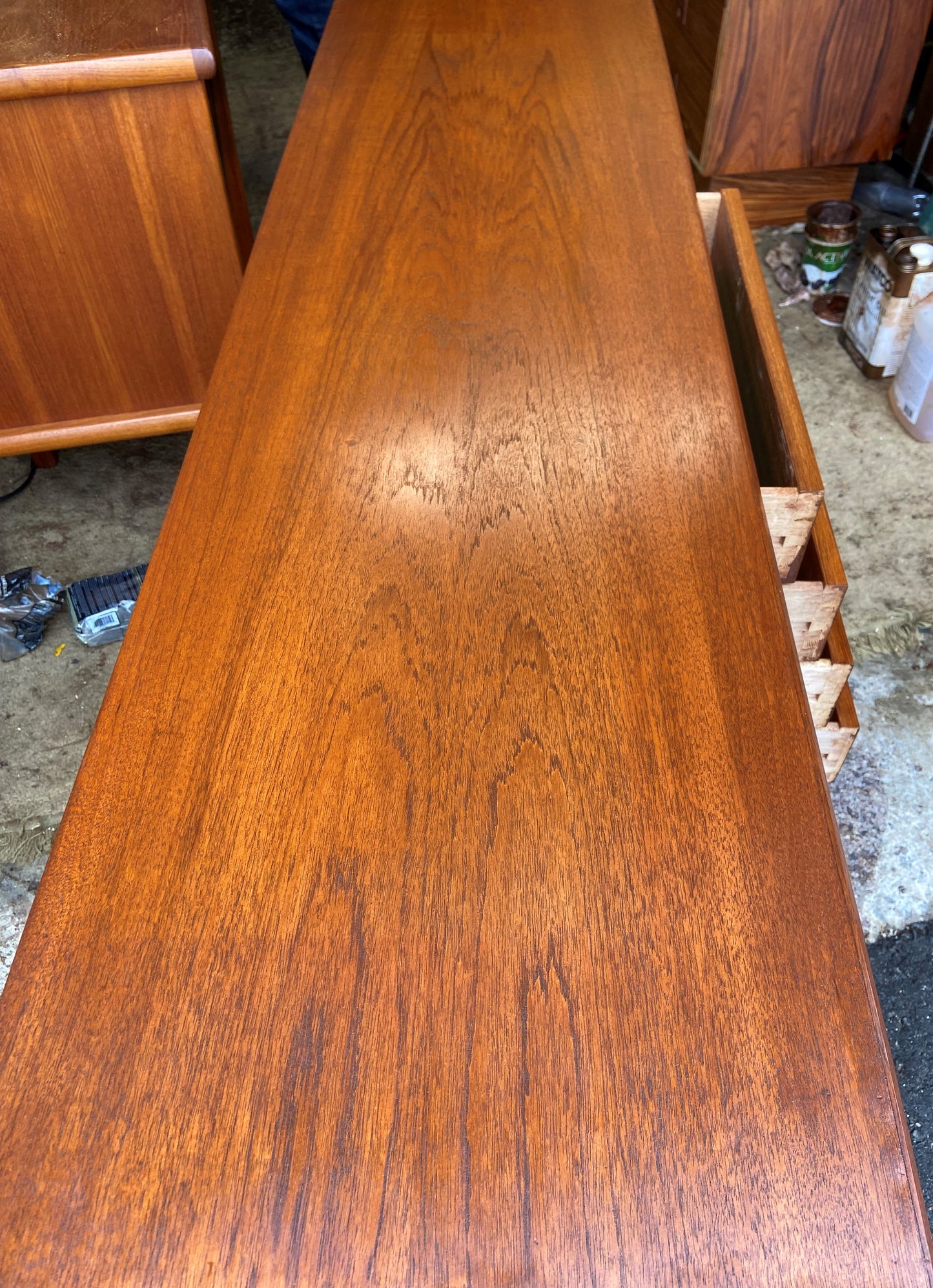 REFINISHED Danish MCM Teak Sideboard by IB Kofod-Larsen for Clausen and Son