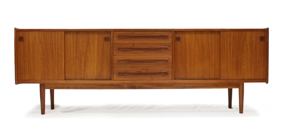 REFINISHED Danish MCM Teak Sideboard by Johannes Andersen 94"