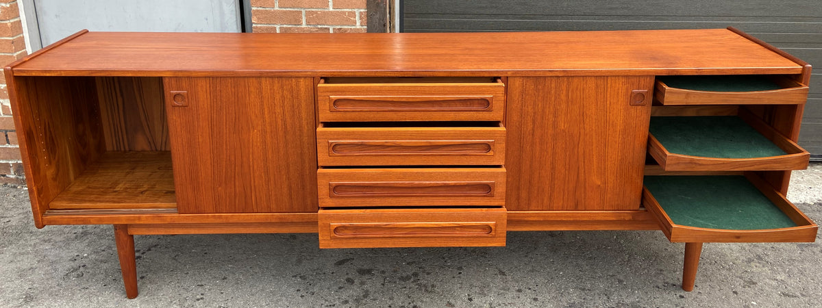 REFINISHED Danish MCM Teak Sideboard by Johannes Andersen 94
