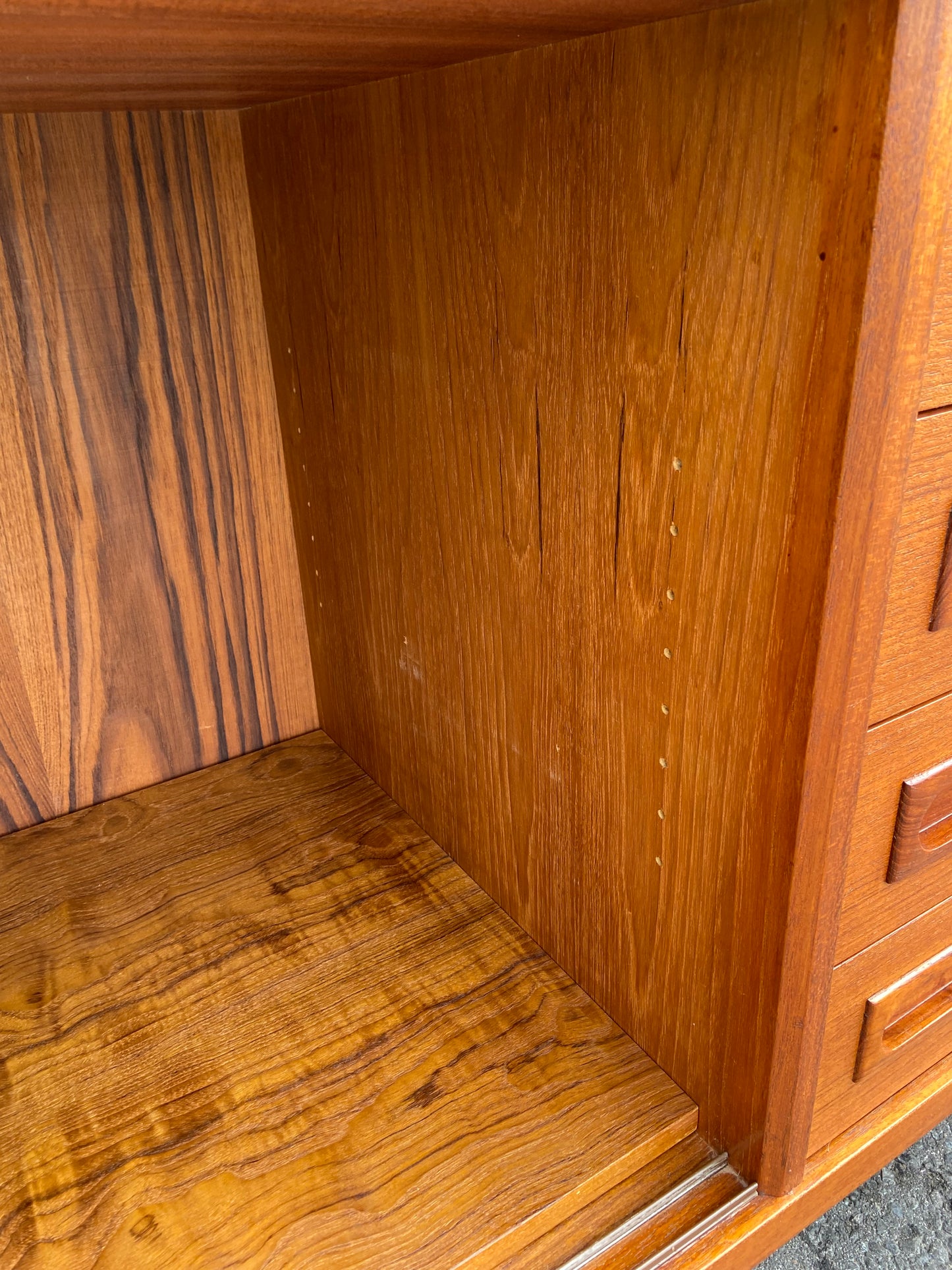 REFINISHED Danish MCM Teak Sideboard by Johannes Andersen 94"