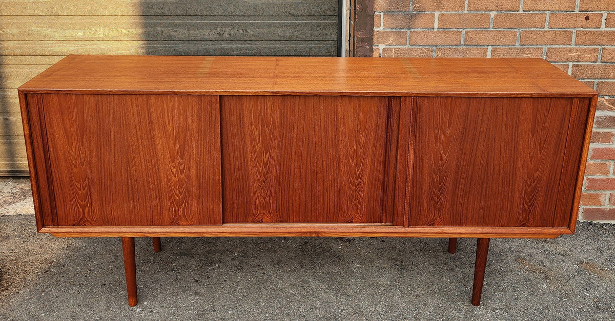 REFINISHED Danish Mid Century Modern Teak Sideboard by STM, Narrow 68.5