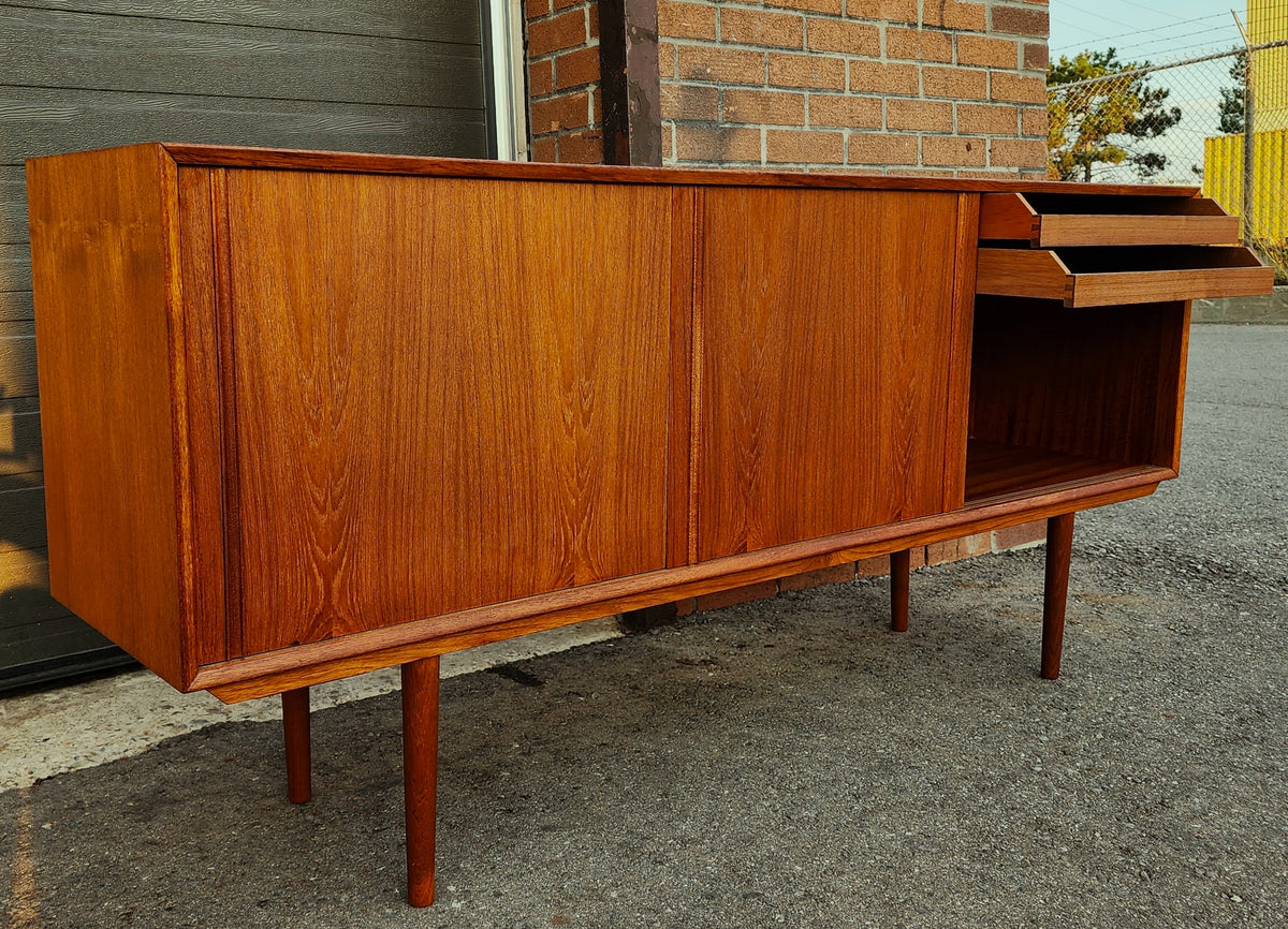 REFINISHED Danish Mid Century Modern Teak Sideboard by STM, Narrow 68.5