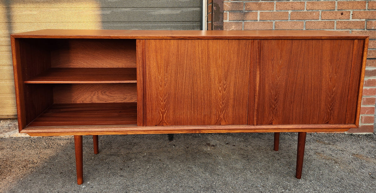 REFINISHED Danish Mid Century Modern Teak Sideboard by STM, Narrow 68.5