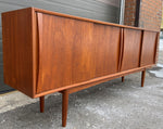 REFINISHED Danish Mid Century Modern Teak Sideboard by STM, Narrow 77