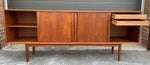 REFINISHED Danish Mid Century Modern Teak Sideboard by STM, Narrow 77