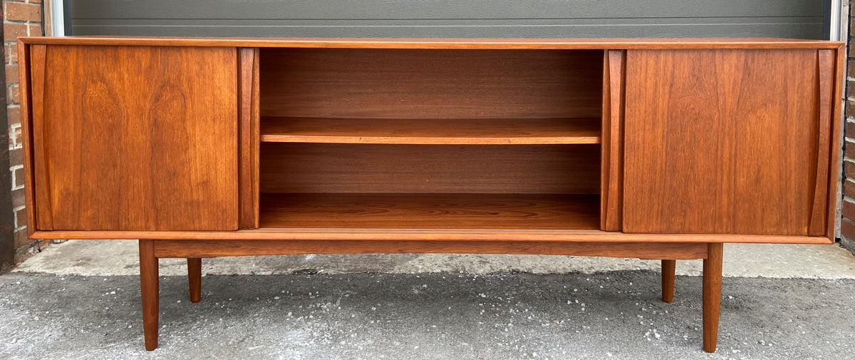 REFINISHED Danish Mid Century Modern Teak Sideboard by STM, Narrow 77