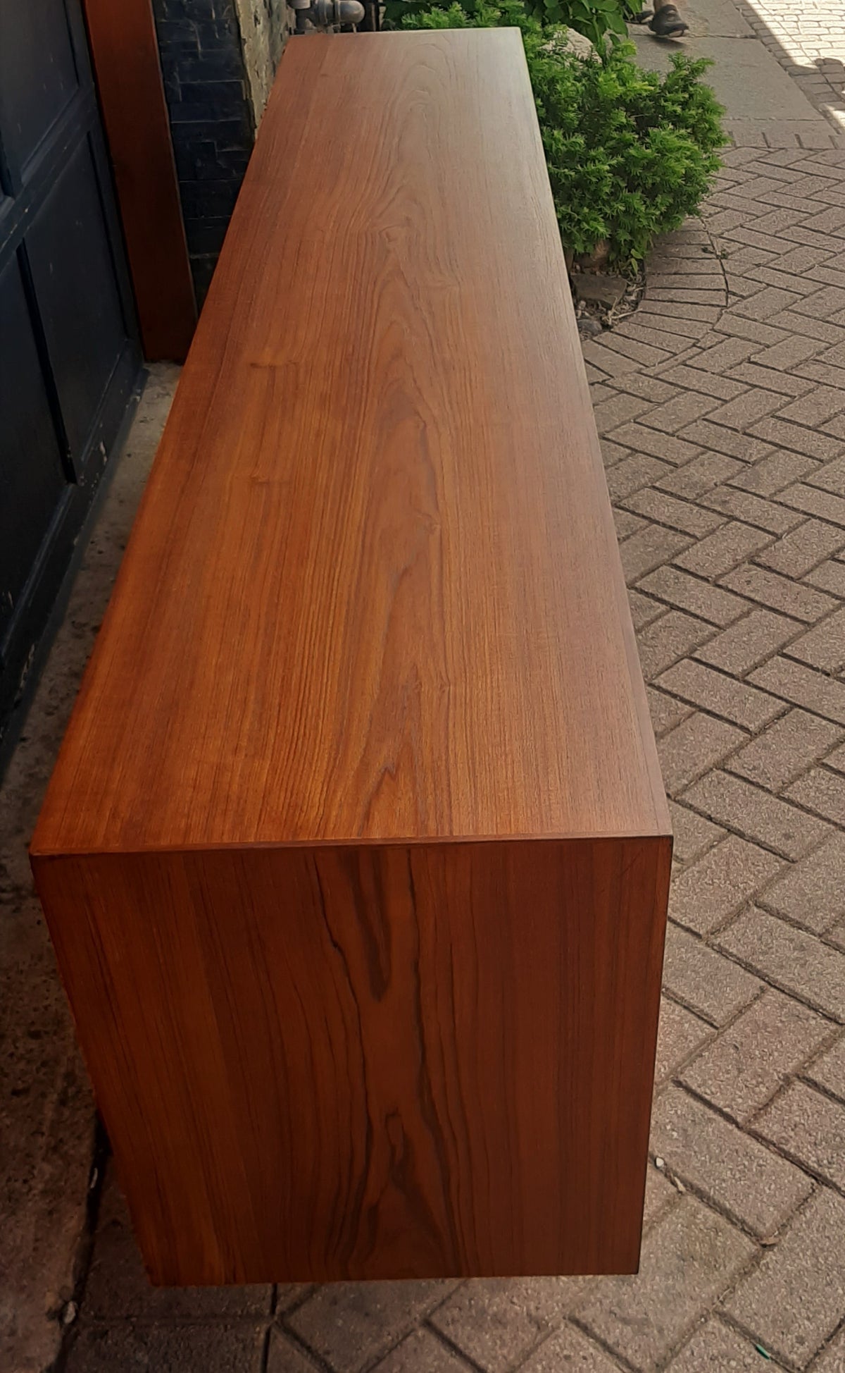 REFINISHED Danish MCM Teak Credenza Sideboard, 90.5