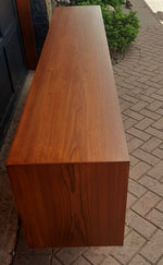 REFINISHED Danish MCM Teak Credenza Sideboard, 90.5